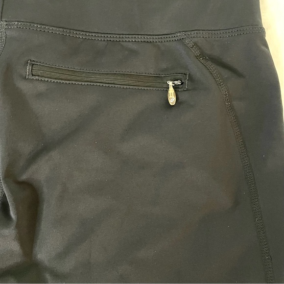 ASICS Capri Leggings Black Gray SZ Med - Picture 6 of 6